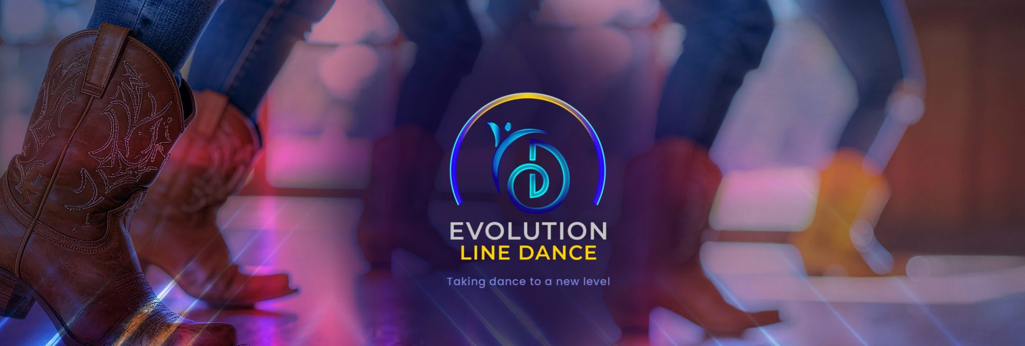 People dancing with glowing neon accessories.